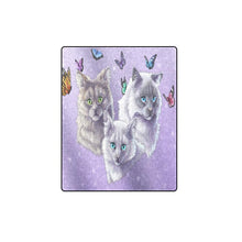 Cats and Butterflies Fleece Blankets