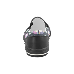 Funny Owl Slip On Black