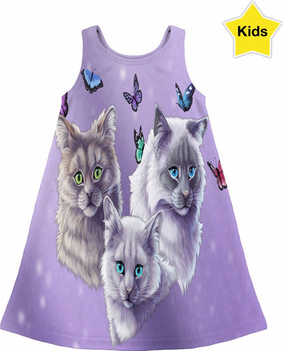 Cats and Butterflies Dress