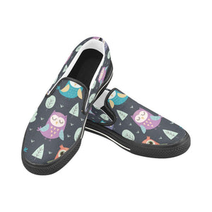 Funny Owl Slip On Black