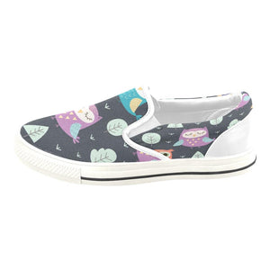 Funny Owl Slip On white