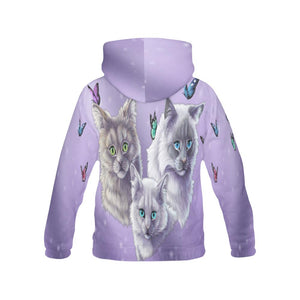 Cats and Butterflies Pullover Hoodie ( XS-XL )