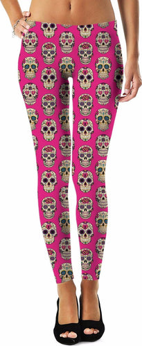 Sugar Skulls Pattern Leggings