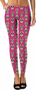 Sugar Skulls Pattern Leggings