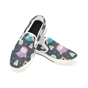 Funny Owl Slip On white