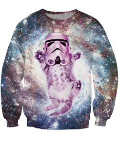 Helmet Cat Crewneck Sweatshirt