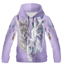 Cats and Butterflies Pullover Hoodie ( XS-XL )