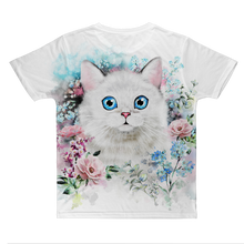 Flower cat Classic Sublimation Adult T-Shirt